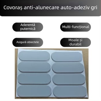 Set de 8 tampoane ovale din silicon, autoadezive, antiderapante, cu absorbție la șocuri