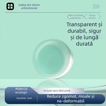 Piese din silicon anti-alunecare pentru ușile de garderobă și capacul de la toaletă – autoadezive, anti-coliziune și reducerea zgomotului, marca Yixing