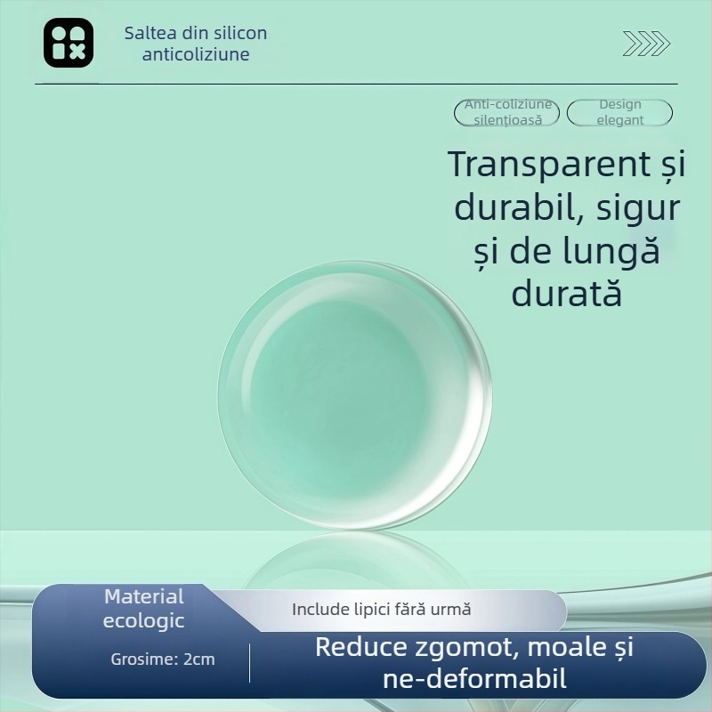 Piese din silicon anti-alunecare pentru ușile de garderobă și capacul de la toaletă – autoadezive, anti-coliziune și reducerea zgomotului, marca Yixing