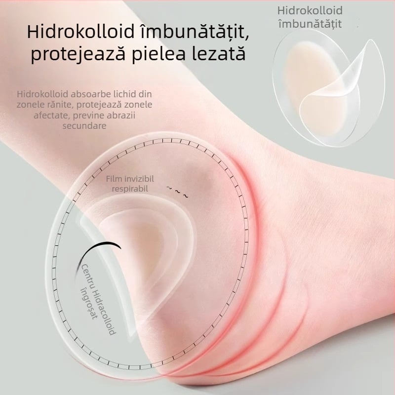 Bandă invizibilă pentru călcâi – protecție antiuzură pentru pantofi; potrivită pentru sport, pantofi din piele, cizme; pentru toate sezoanele