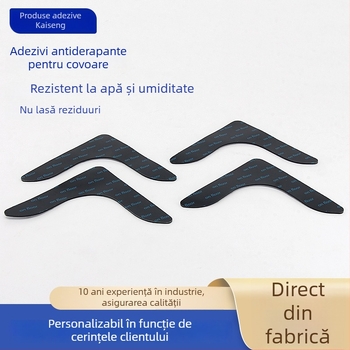 Covorașe antiderapante în formă de L, autoadezive, fără urme, pentru mobilier și electrocasnice, PU+adeziv
