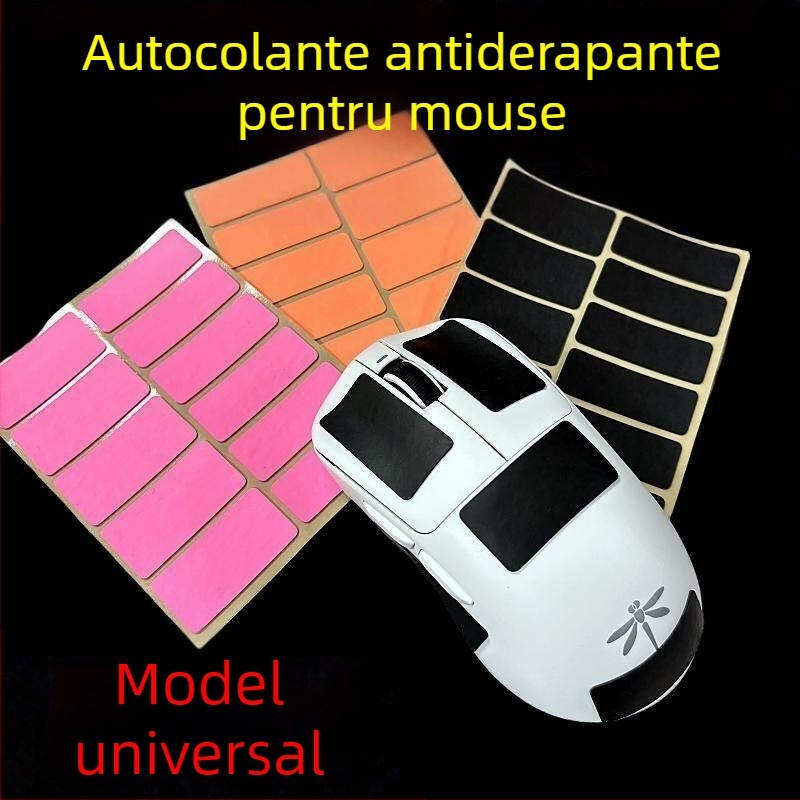 Etichetă autoadezivă antiderapantă pentru mouse și tastatură, poliuretan, adeziv 3M, absorbție de transpirație