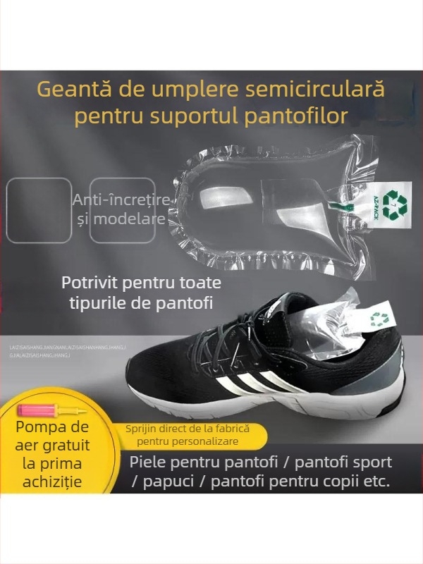 Saci de umplere pentru întinderea pantofilor — Stil îmbunătățit și Stil obișnuit; Model nou îmbunătățit; Cantități: 100, 1000, 5000, 10000 bucăți