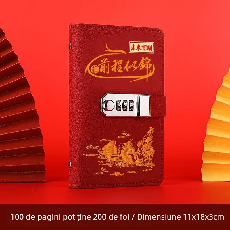 Perseverance Carte de economii din piele cu încuietoare prin parolă — Cadou ideal pentru nunți, zile de naștere și sărbători