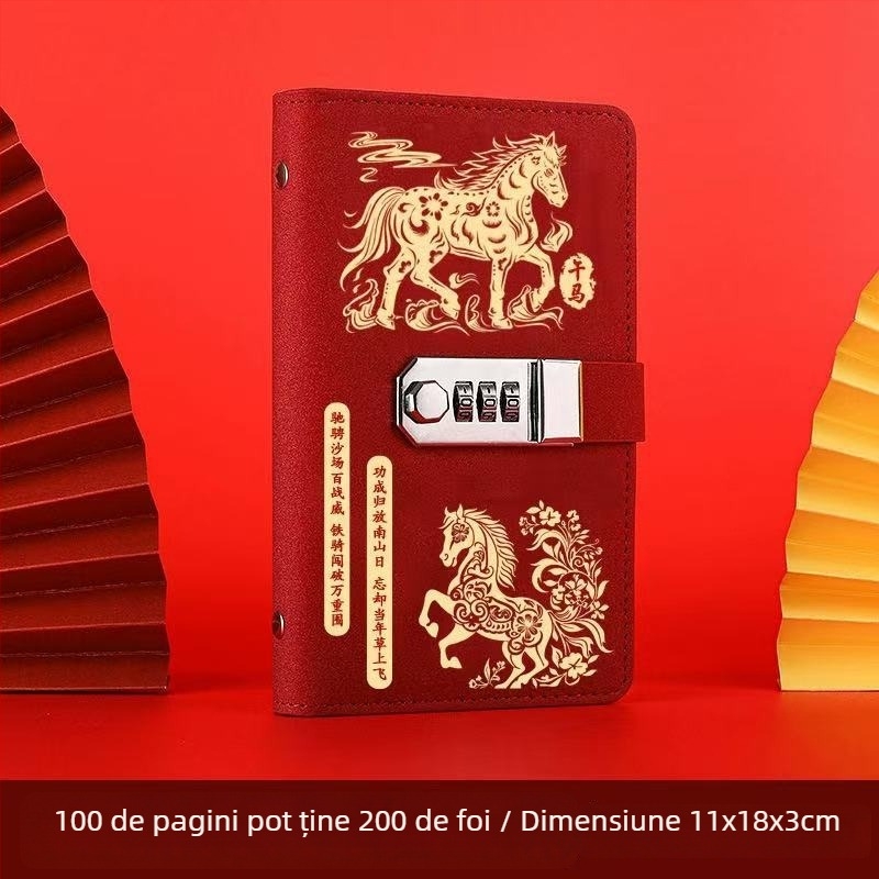 Perseverance Carte de economii din piele cu încuietoare prin parolă — Cadou ideal pentru nunți, zile de naștere și sărbători