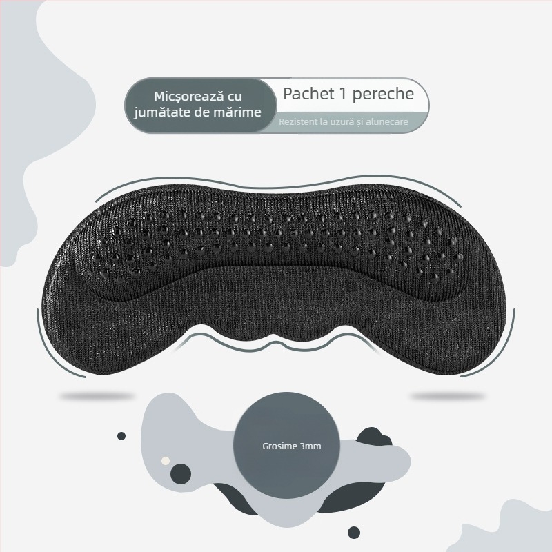 Etichetă adezivă antiderapantă pentru călcâi, pentru încălțăminte sport, casual și de lucru | Cool Shun | utilizare de toamnă | model: etichetă pentru călcâi