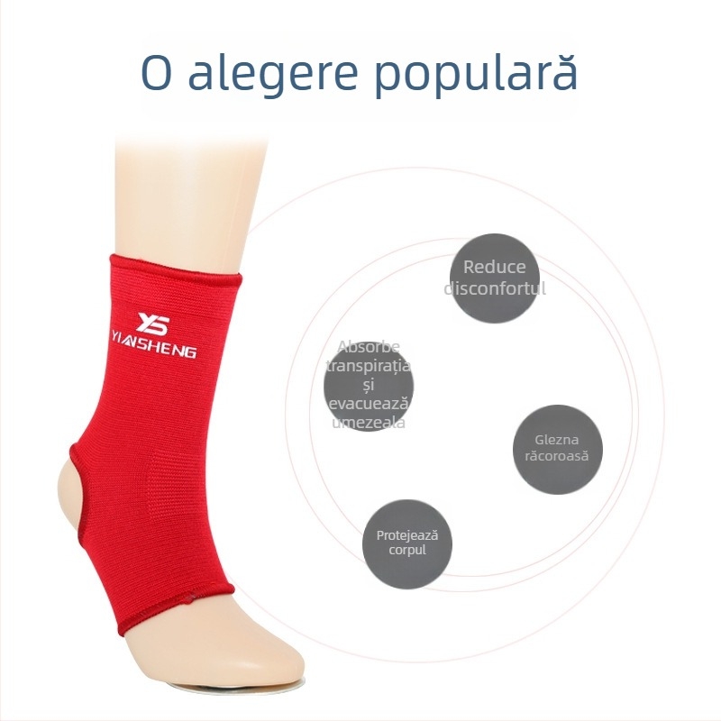 Protecție a gleznelor pentru sporturi de luptă - structură din poliester, protecție a gleznei, potrivită pentru Sanda, Muay Thai, box, karate și taekwondo