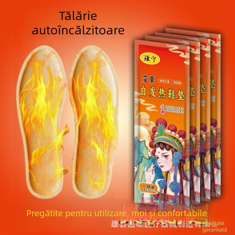 Tălpi autoîncălzite de iarnă pentru bărbați și femei, tălpi de încălzire de unică folosință, tălpi încălzite cu mugwort