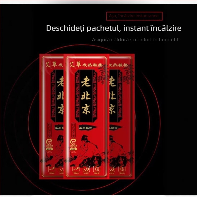 Tălpi încălzite pentru papuci - Unisex, Stil clasic, Alimentare USB