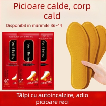 Talpă autoîncălzită pentru iarnă - fără încărcare, unisex, model 1-2, pentru pantofi universali, adulți