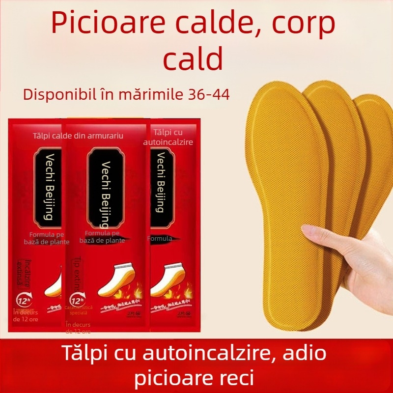 Talpă autoîncălzită pentru iarnă - fără încărcare, unisex, model 1-2, pentru pantofi universali, adulți
