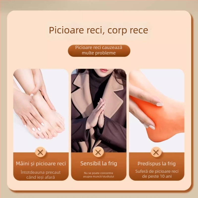 Talpă autoîncălzită pentru iarnă - fără încărcare, unisex, model 1-2, pentru pantofi universali, adulți