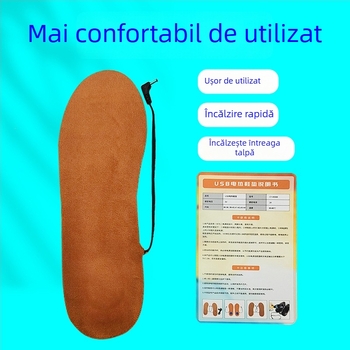 Talpă încălzită SZ-204, talpă cu acoperire integrală, PU, încărcare USB, potrivire neutră
