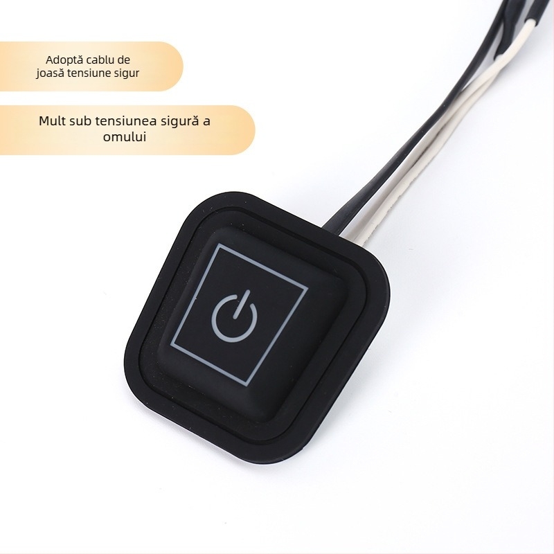 Element încălzitor cu trei ramuri din fibră compozită silicon-carbon pentru încălzirea tălpilor și mănușilor; folie încălzitoare din cauciuc siliconic; certificate UL/SGS; procesare personalizabilă