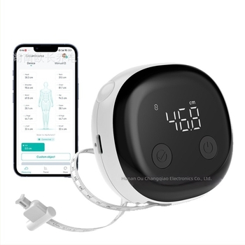 Bandă de măsurat talie cu Bluetooth, retractabilă automat, corp ABS portabil, model OCQ-823, gamă 150 cm