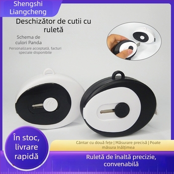 Bandă de precizie Panda, mini riglă flexibilă multifuncțională, cuțit portabil pentru deschiderea coletelor și măsurare în trei dimensiuni