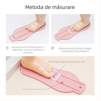 Ebmini Instrument de măsurare a lungimii piciorului pentru copii – Plastic, pentru încălțăminte pentru copii, origine Wenzhou, Zhejiang