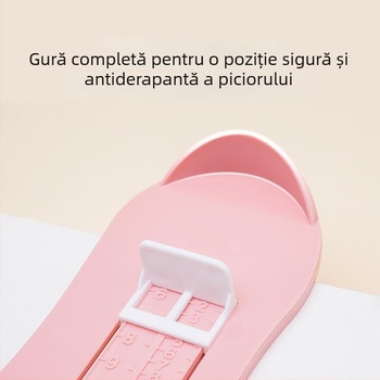 Ebmini Instrument de măsurare a lungimii piciorului pentru copii – Plastic, pentru încălțăminte pentru copii, origine Wenzhou, Zhejiang