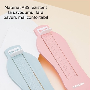 Ebmini Instrument de măsurare a lungimii piciorului pentru copii – Plastic, pentru încălțăminte pentru copii, origine Wenzhou, Zhejiang