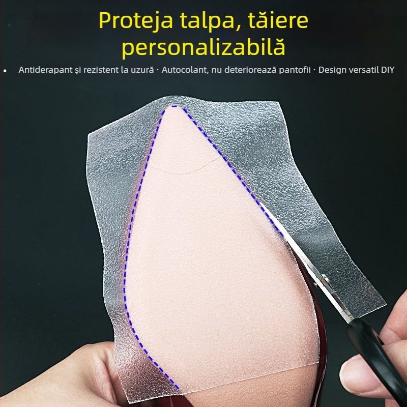 Film de talpă antiaderent din PVC pentru pantofi, strat transparent silențios, pentru toate sezoanele, Muse Standing