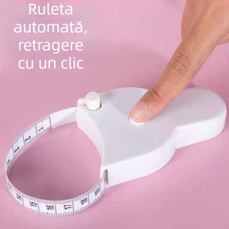 Bandă automată de măsurare a circumferințelor - talie, ABS+PVC, utilizare casnică, pachet 500 buc