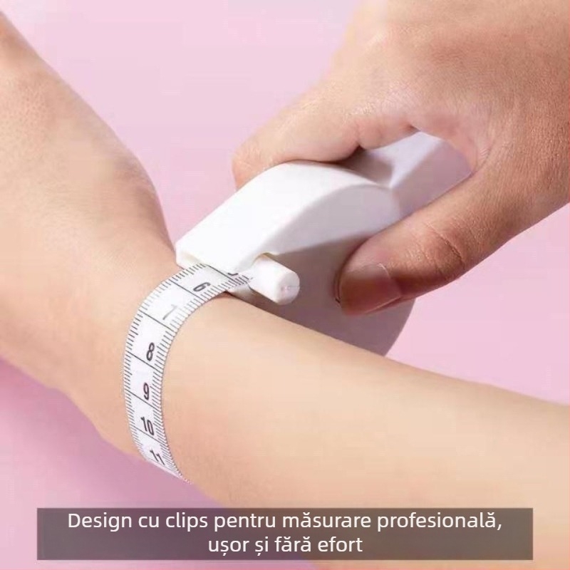 Bandă automată de măsurare a circumferințelor - talie, ABS+PVC, utilizare casnică, pachet 500 buc