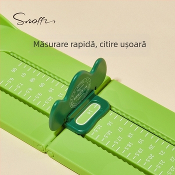 Snoffy Instrument de Măsurat Lungimea Piciorului pentru Bebeluși și Copii – Utilizare Casnică, ABS Plastic, Instrument de Măsurare a Lungimii Piciorului pentru Încălțăminte