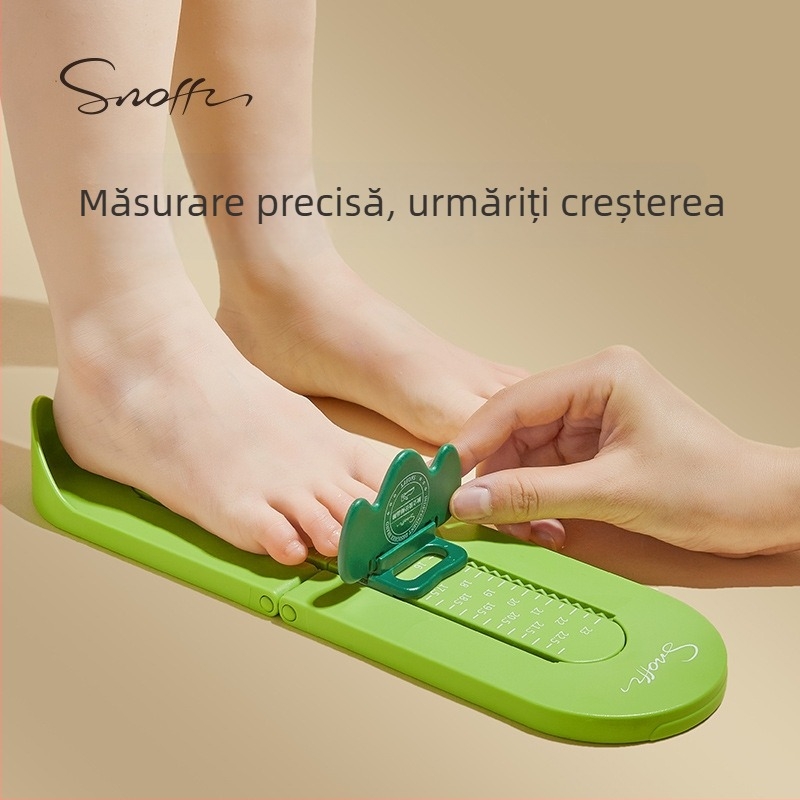 Snoffy Instrument de Măsurat Lungimea Piciorului pentru Bebeluși și Copii – Utilizare Casnică, ABS Plastic, Instrument de Măsurare a Lungimii Piciorului pentru Încălțăminte