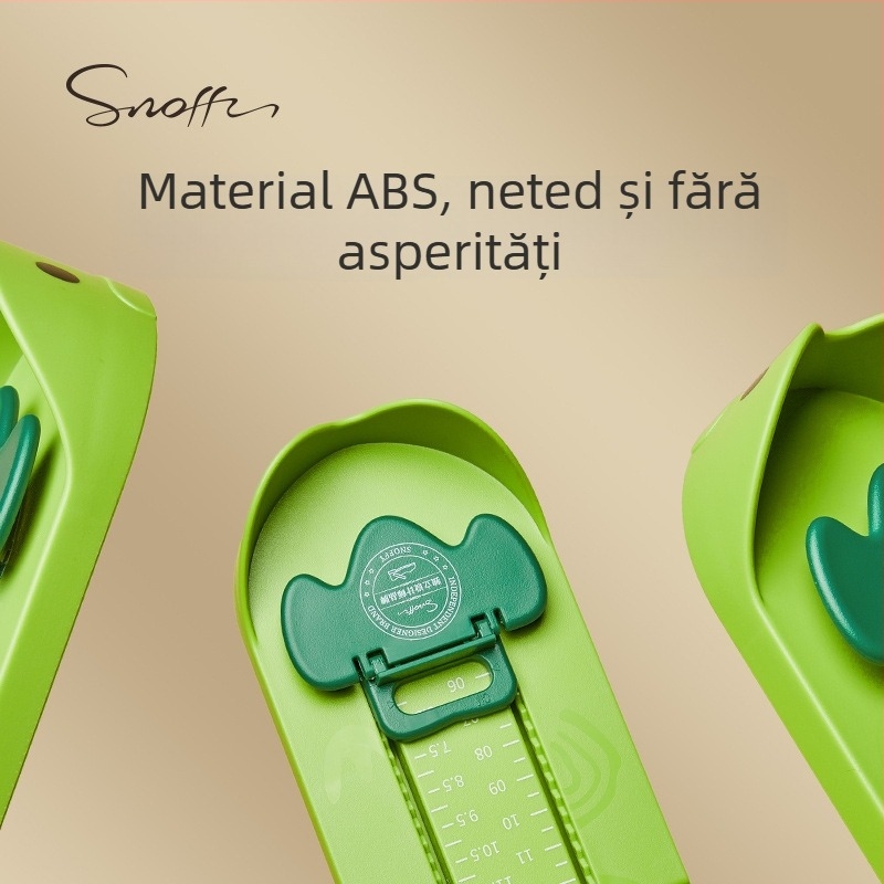 Snoffy Instrument de Măsurat Lungimea Piciorului pentru Bebeluși și Copii – Utilizare Casnică, ABS Plastic, Instrument de Măsurare a Lungimii Piciorului pentru Încălțăminte