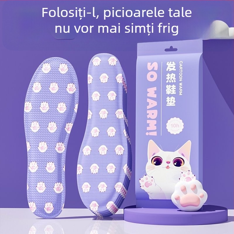 Tălpi încălzite pentru femei - autoîncălzire, fără încărcare, pentru mers (utilizare de iarnă)