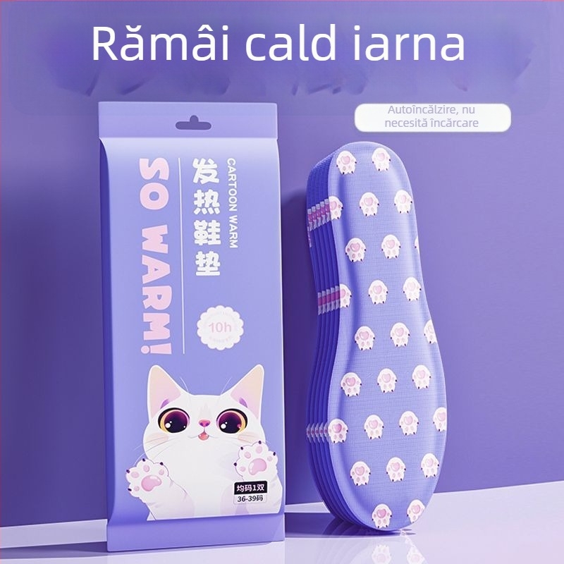 Tălpi încălzite pentru femei - autoîncălzire, fără încărcare, pentru mers (utilizare de iarnă)