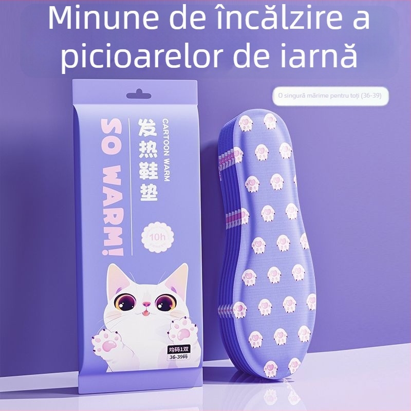 Tălpi încălzite pentru femei - autoîncălzire, fără încărcare, pentru mers (utilizare de iarnă)