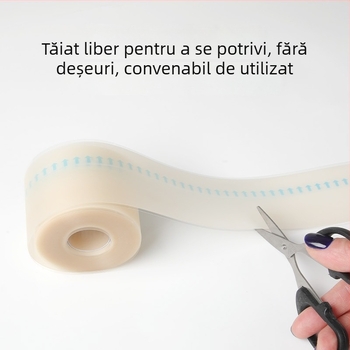 Rol hidrocoloid cu margine pentru călcâi, grosime 0,3 mm, Material hidrocoloid, Imprimare logo disponibilă, Personalizare disponibilă