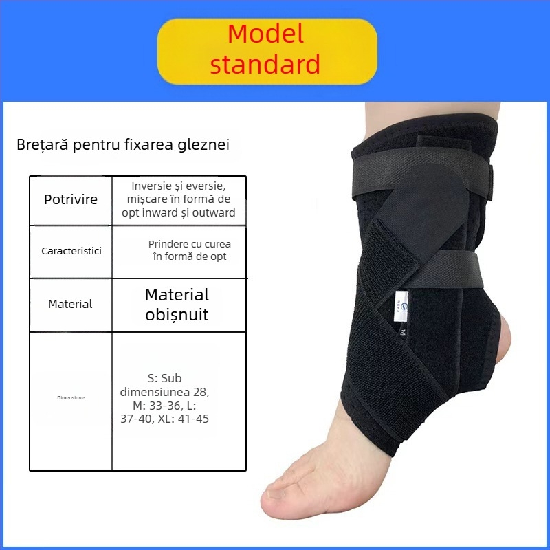 Orteza de gleznă cu protecție respirabilă și suport reglabil, potrivire universală