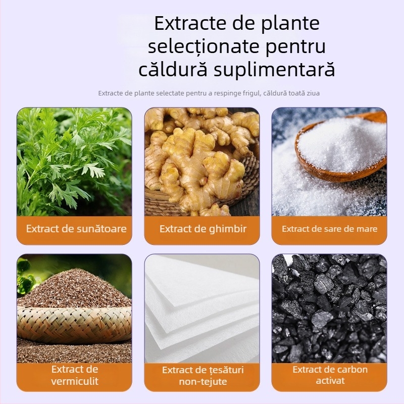 Talpă autoîncălzitoare pentru picioare cu mugwort – pentru masaj, Fairy Master, produs moxa