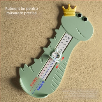 Instrument de măsurat piciorul pentru bebeluți și copii – riglă pentru lungimea piciorului, ABS plastic, Model 825, Stil Cartoon Paradise