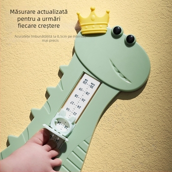 Instrument de măsurat piciorul pentru bebeluți și copii – riglă pentru lungimea piciorului, ABS plastic, Model 825, Stil Cartoon Paradise