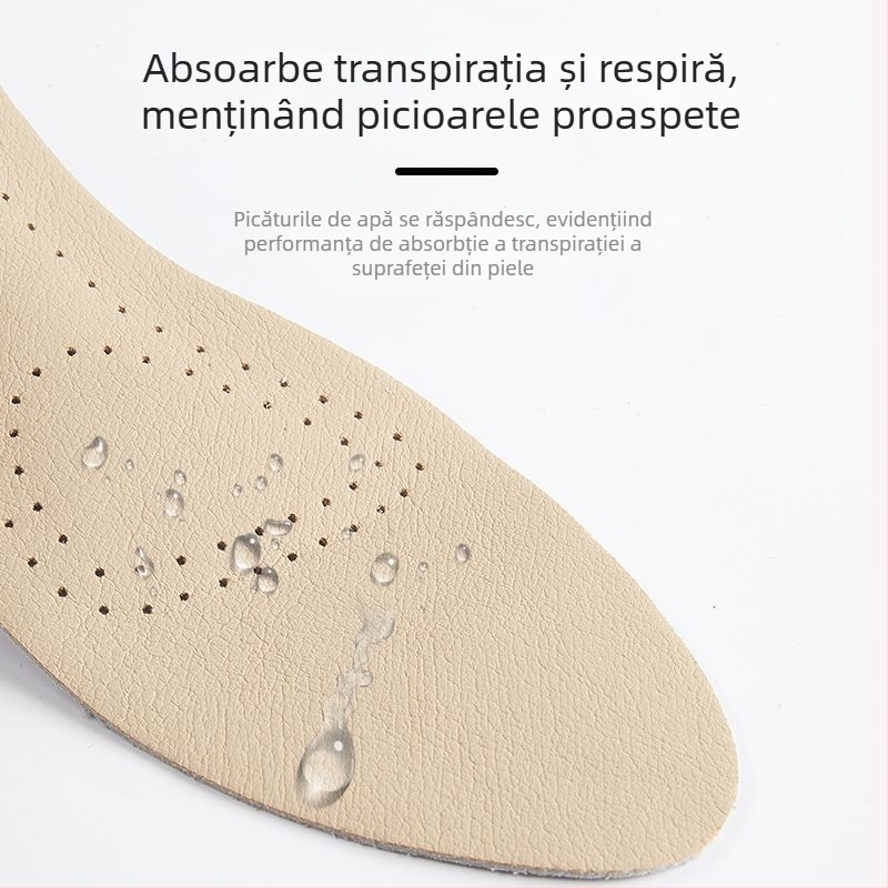 Talented 5091cx Tălpi autoadezive pentru femei – piele naturală, talpă întreagă, deodorant, respirabile, ultra-subțiri