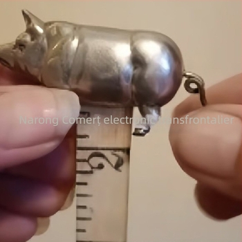 Bandă de măsurat mini în formă de purcel, metal, model 020, gamă de măsurare 150, inspirată de antichități