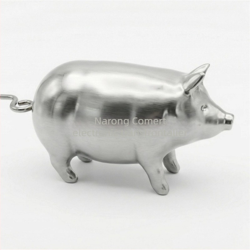 Bandă de măsurat mini în formă de purcel, metal, model 020, gamă de măsurare 150, inspirată de antichități