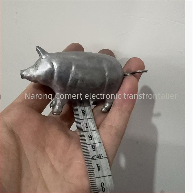 Bandă de măsurat mini în formă de purcel, metal, model 020, gamă de măsurare 150, inspirată de antichități