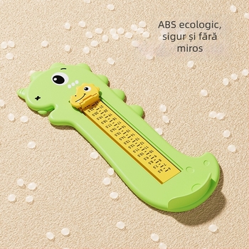 Ghidaj pentru picior de bebeluș cu goniometru, riglă de precizie pentru copii, model Magebaby YR-LJQ, interval de măsurare 8–15 cm, material PP/ABS