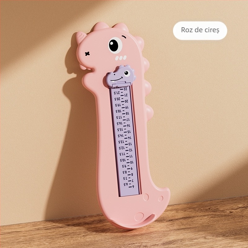 Ghidaj pentru picior de bebeluș cu goniometru, riglă de precizie pentru copii, model Magebaby YR-LJQ, interval de măsurare 8–15 cm, material PP/ABS