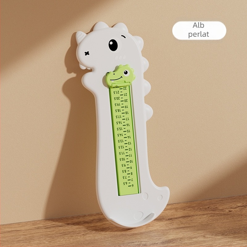 Ghidaj pentru picior de bebeluș cu goniometru, riglă de precizie pentru copii, model Magebaby YR-LJQ, interval de măsurare 8–15 cm, material PP/ABS