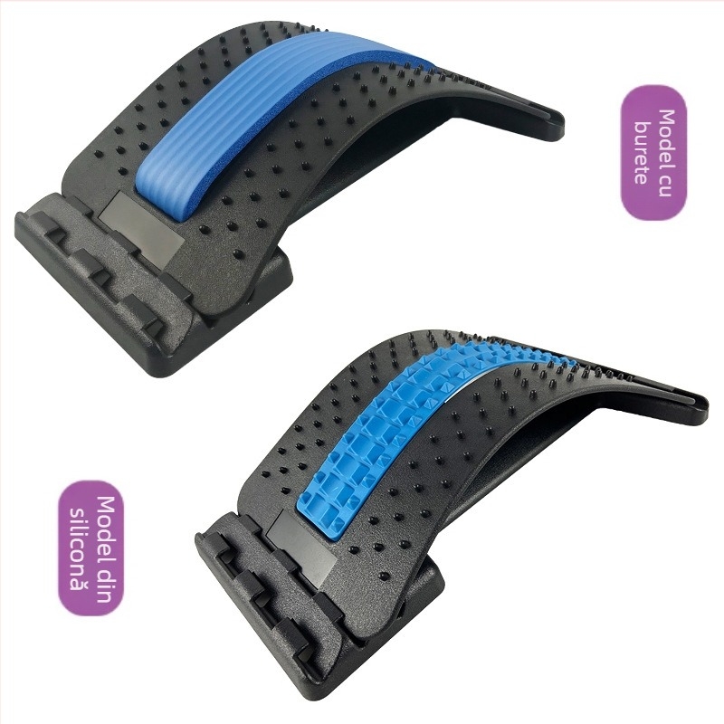 Masajor talie și corector de spate cu tracțiune lombară – Model acupuncură; Material: PP; Capacitate de încărcare: 150 kg; Marcă: Beili