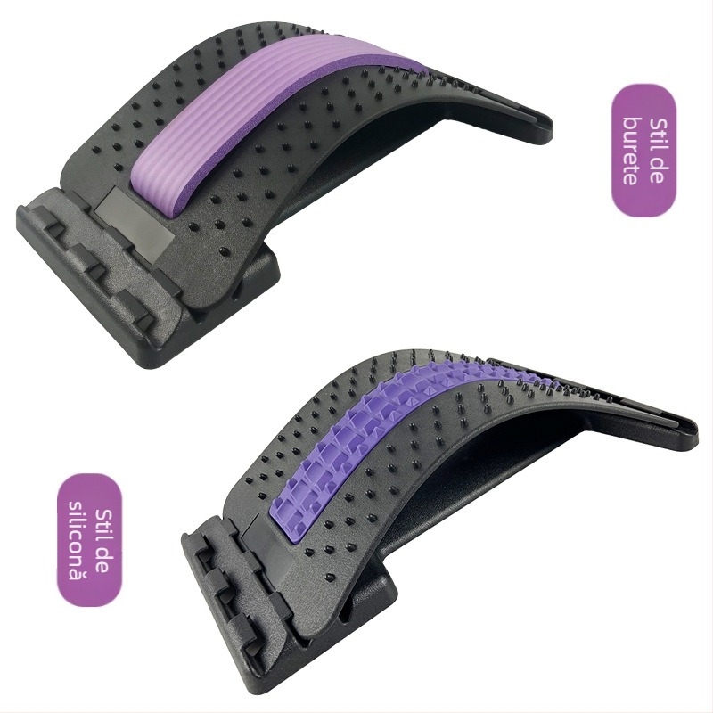 Masajor talie și corector de spate cu tracțiune lombară – Model acupuncură; Material: PP; Capacitate de încărcare: 150 kg; Marcă: Beili