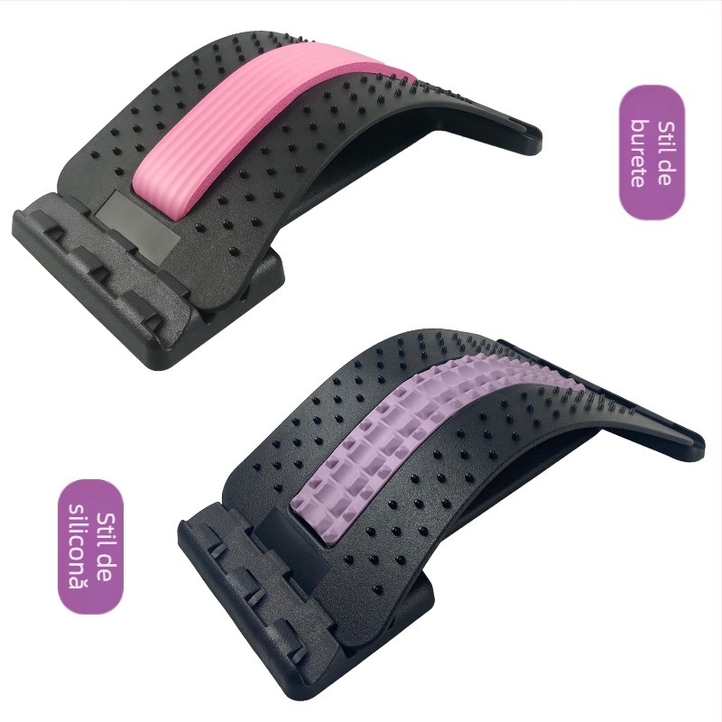 Masajor talie și corector de spate cu tracțiune lombară – Model acupuncură; Material: PP; Capacitate de încărcare: 150 kg; Marcă: Beili