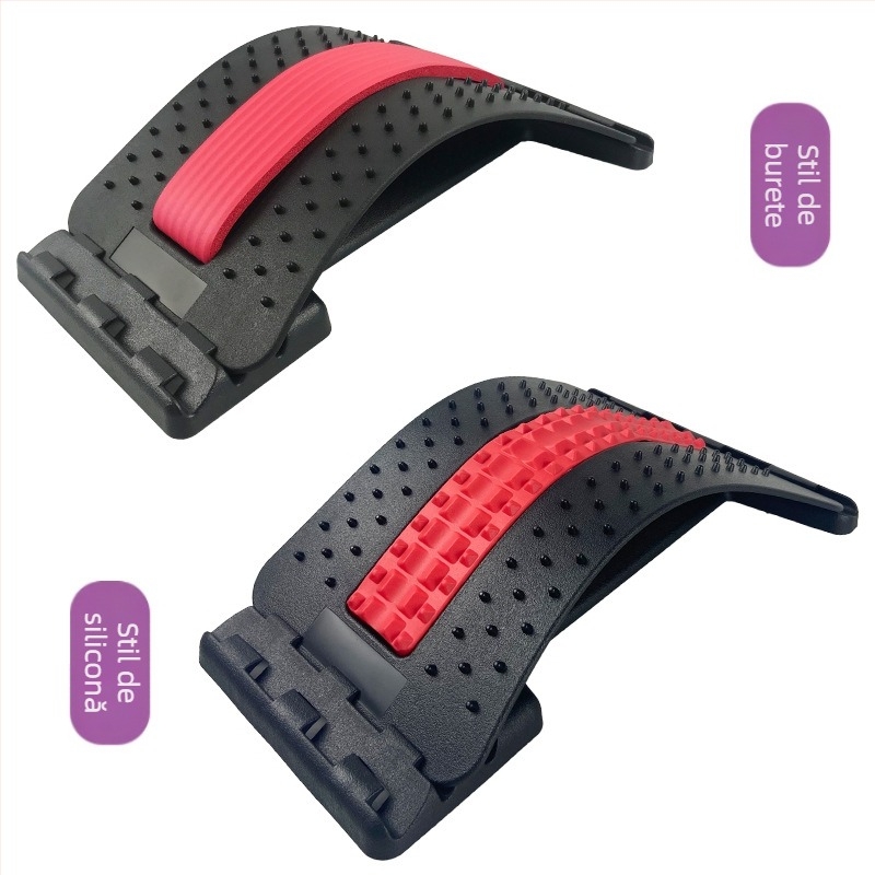 Masajor talie și corector de spate cu tracțiune lombară – Model acupuncură; Material: PP; Capacitate de încărcare: 150 kg; Marcă: Beili