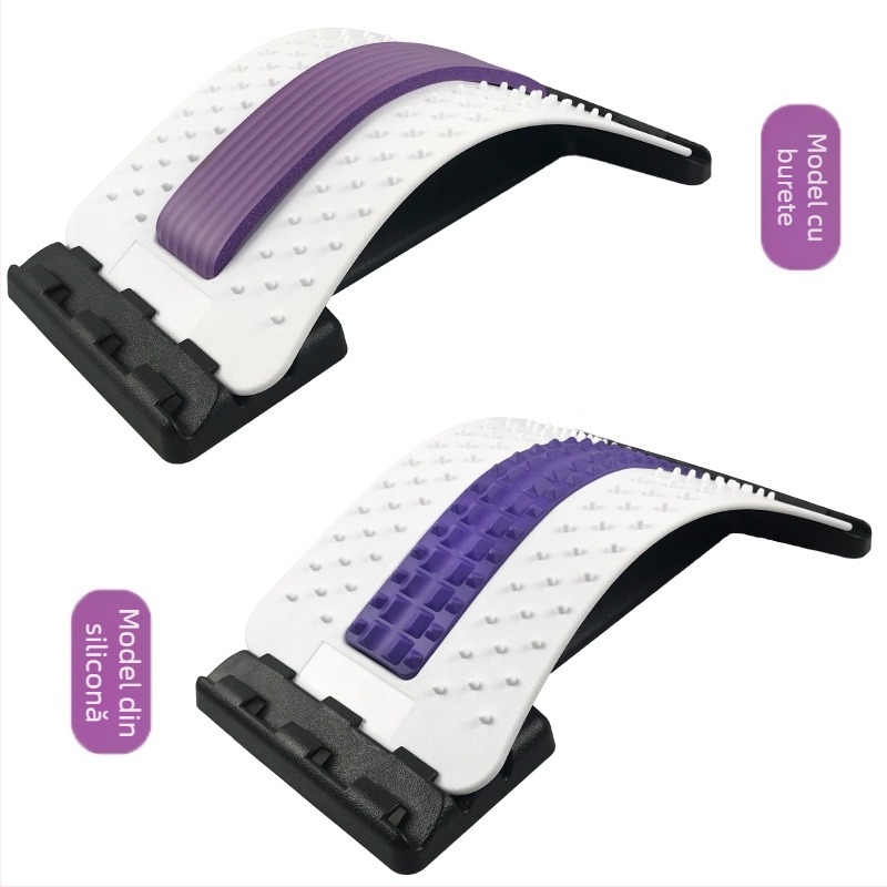 Masajor talie și corector de spate cu tracțiune lombară – Model acupuncură; Material: PP; Capacitate de încărcare: 150 kg; Marcă: Beili