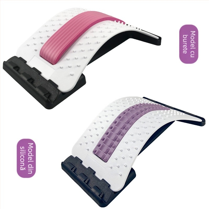Masajor talie și corector de spate cu tracțiune lombară – Model acupuncură; Material: PP; Capacitate de încărcare: 150 kg; Marcă: Beili